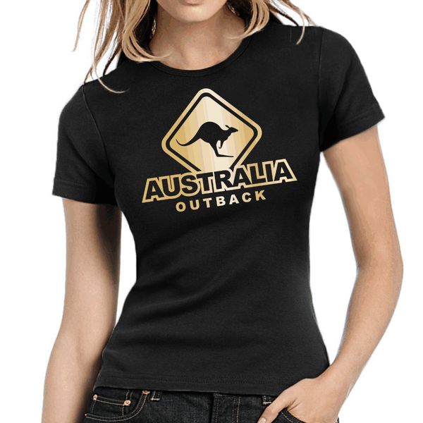 

selling new fashion woman tee shirt australia - outback | australien | canguro |girlie shirt t shirt wholesale