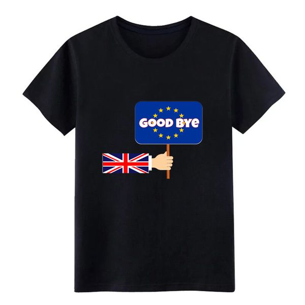 

men's brexit t shirt knitted cotton round collar letters crazy comfortable summer outfit shirt