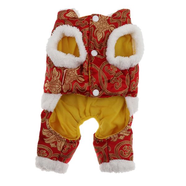 

dog festive tang suit winter warm costume pet clothing for chinese festival