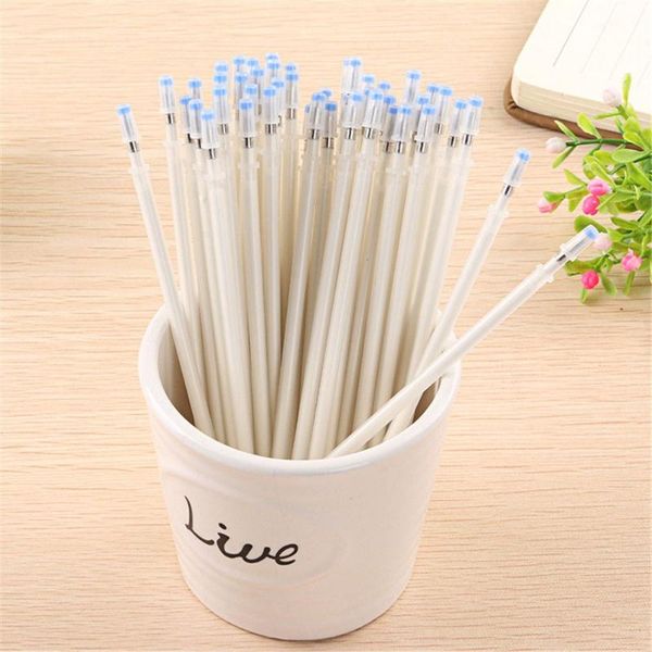 

refills 10/20pcs 0.7mm white ink gel pen replacement diy scrapbooking tool signature rods school stationery office supplies, Black;red