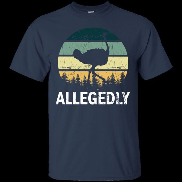

2020 short sleeve o-neck navy, black t-shirt allegedly ostrich t-shirt funny gift