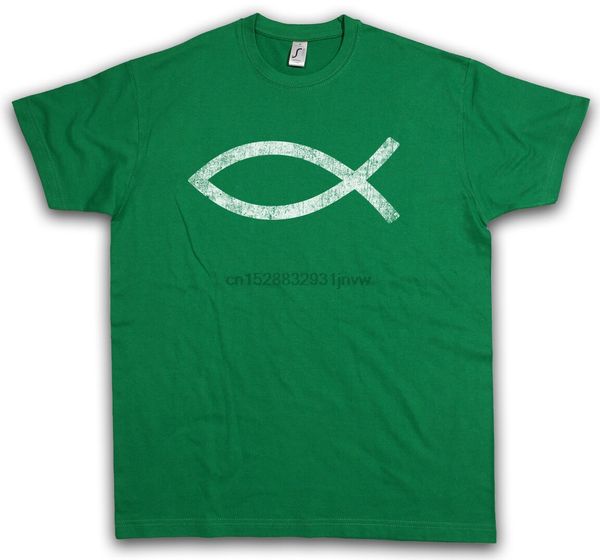 

ichtys t-shirt god jesus fish christ christian sign church catholic symbol