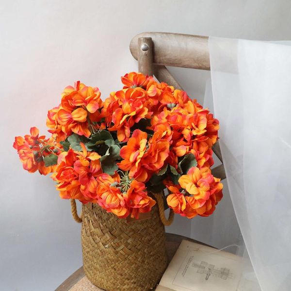 

begonia artificial flowers cloth simulation flowers vivid home decoration bouquets
