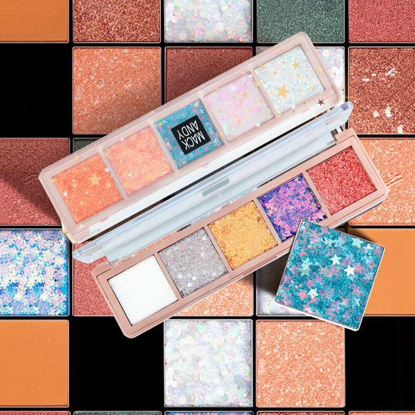 

eye shadow sparkly star color tray for a durable non-staining portable 1pcs