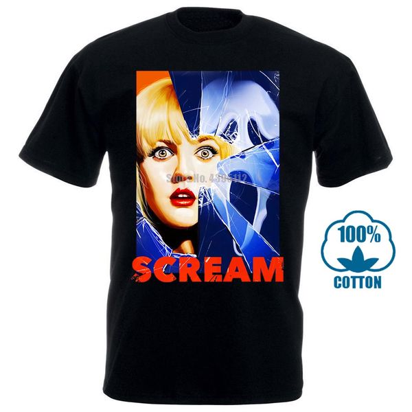 

scream movie poster t shirt white all sizes s 4xl
