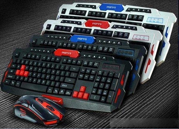 

10pcs wireless keyboard and mouse gaming keyboards colorful compatibility with windows vista 2.4g wireless