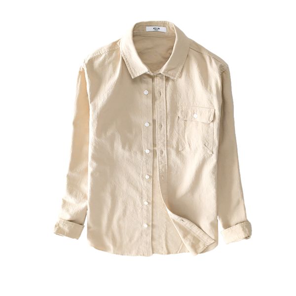 

2020 new style long-sleeved brand cotton shirt men casual fashion shirts for men solid comfortable shirt mens camiseta chemise, White;black