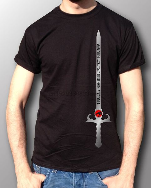 

thundercats 80s 90s retro sword of omens swag gift cotton t-shirt mens black