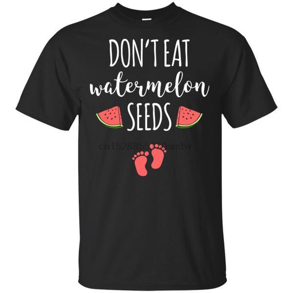 

dont eat watermelon seeds t-shirt with funny pregnancy t-shirt black-navy summer style tee shirt