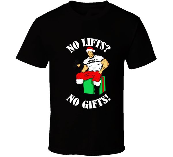 

no lifts no gifts funny arnold holiday black size s-2xl-3xl tee shirt for youth middle-age old age
