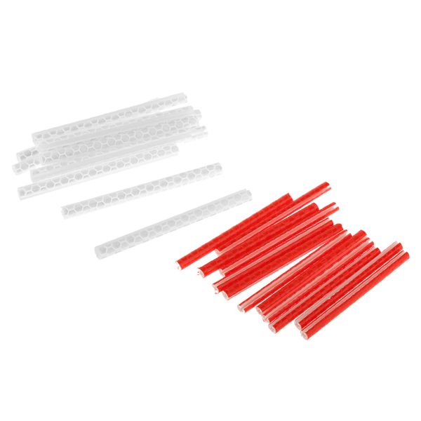 

24x bike bicycle wheel spoke reflector reflective mount clip safety tubes