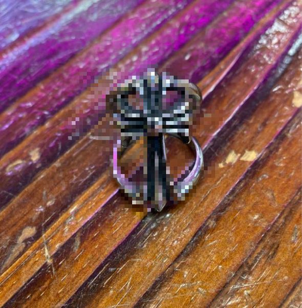 

men retro biker style stainless steel hollow chrome & hearts ring fashion punk cross ring jewelry gift, Silver