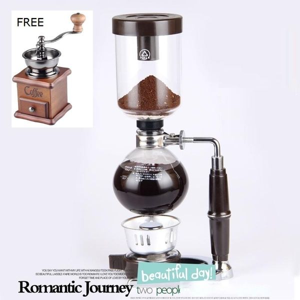 

siphon coffee pot glass siphon pot manual coffee machine buy one get one buy manual grinder