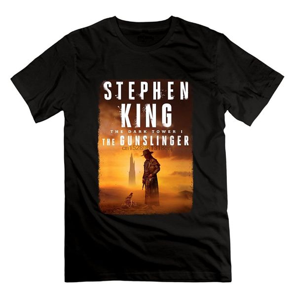 

amllon men stephen king the dark tower i the gunslinger t-shirt short sleeve tee