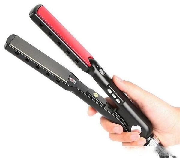 

new hair straightener mch heating elements pro nano titanium 1/4 inch private label flat iron protein hair straightener with lcd