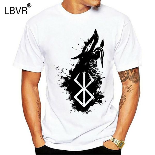 

berserk guts logo tee рубашка человек популярная аниме на заказ хлопок t-shirt