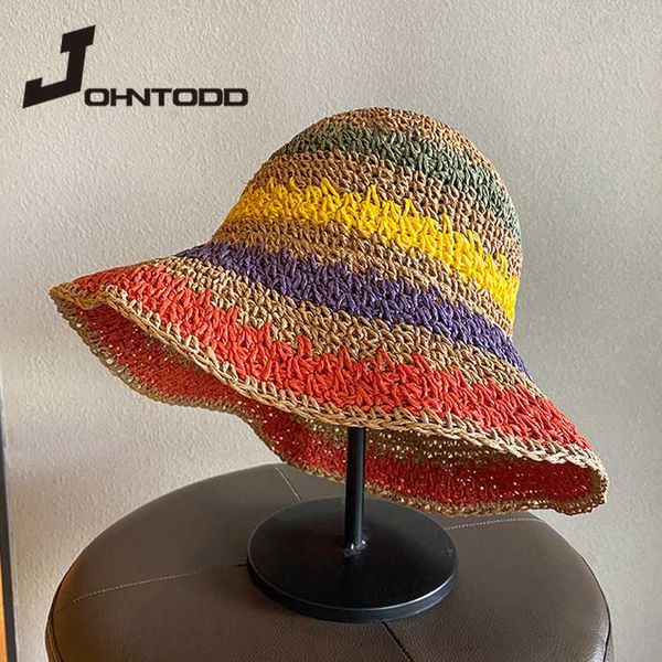 

stingy brim hats ew trendy hand-embroidered panama for men and women summer bucket hat hip hop fisherman embroidery adjustable, Blue;gray