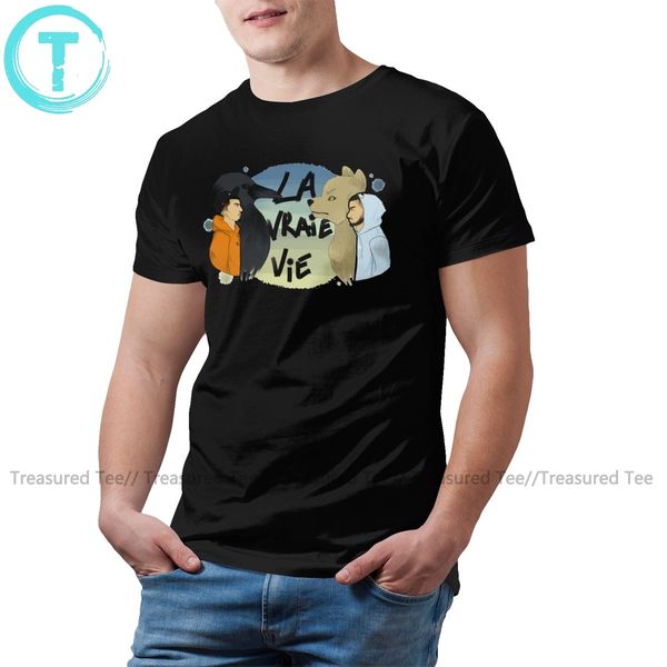 

ворон футболка настоящая жизнь футболка хлопок классический tee shirt fun мужчины печати короткие рукава 5xl tshirt