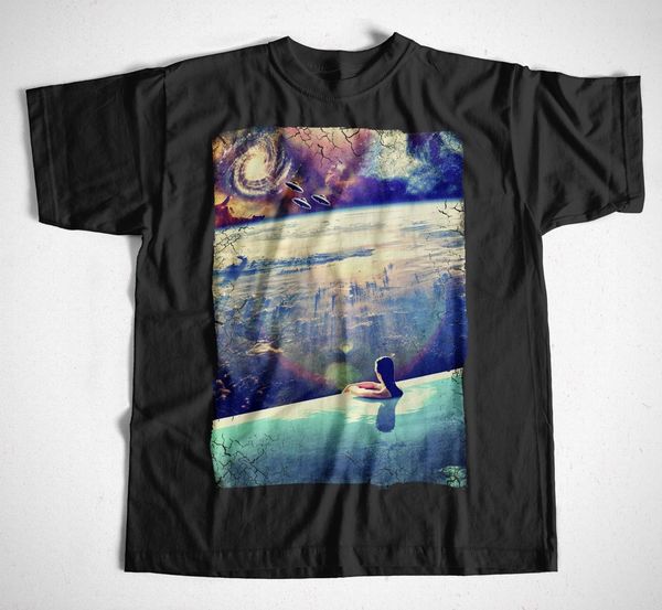 

2019 men's fashion t-shirt dive s-xxl weltraum edm psychodelic space astronaut streetwear mond summer style