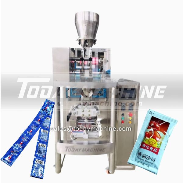 

automatic multi lanes facial cream sachet packing machine