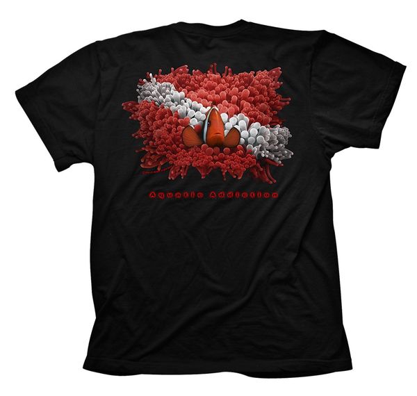 

2019 fashion diver down anemone scuba dive shirt tee shirt
