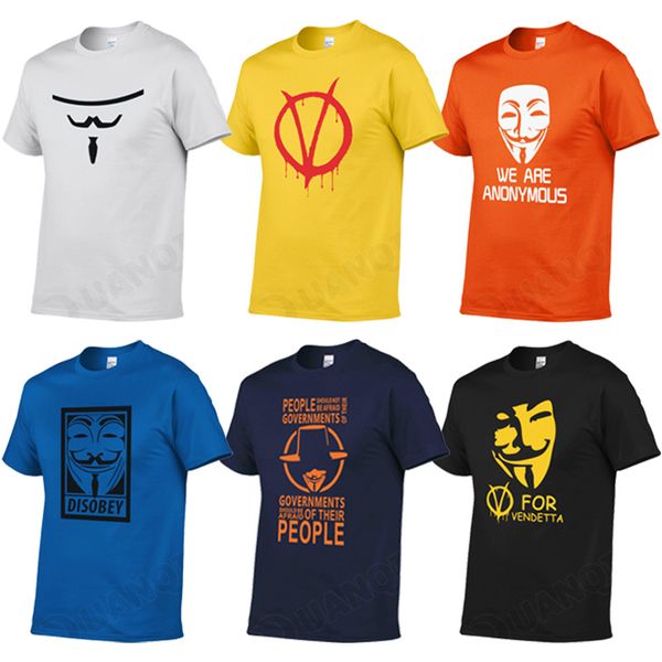 

yuanqishun boutique t-shirt movie v для vendetta серии t shirt гая фокса маска серии футболки anonymous ослушаться troll tee