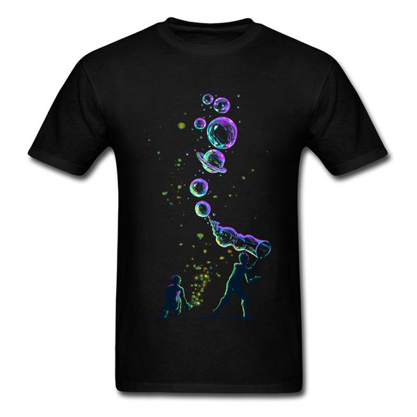 

creative t-shirt make your own universe t shirt mens tshirt 2018 men black bubble maker tees cartoon cotton clothes