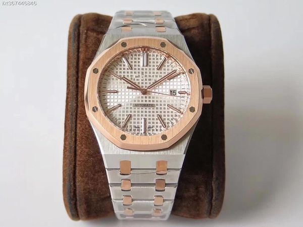 

jf produces luxury mens watches 15400 cal.3120 movement automatic mens watch 41mm montre de luxe orologio di lusso, Slivery;brown