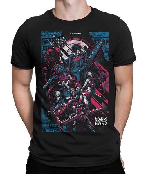 

cowboy bebop anime t-shirt manga tee