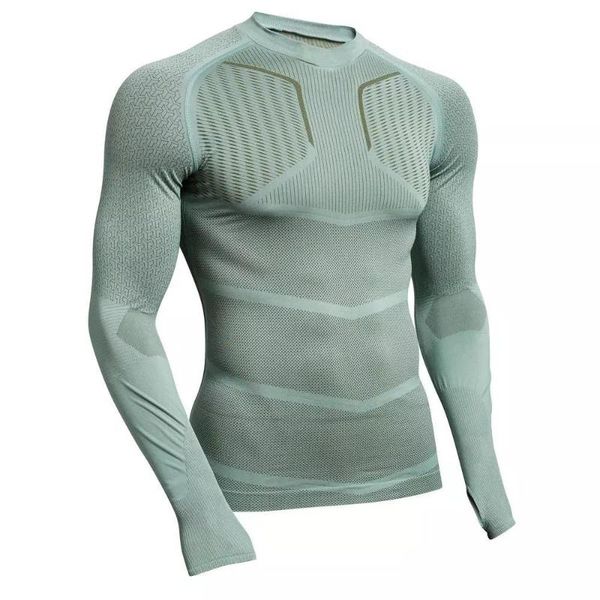 

men bodybuilding sport t-shirt quick dry running shirt long sleeve men round neck tight sports shirt fitness long sleeve t-shirt, White;black