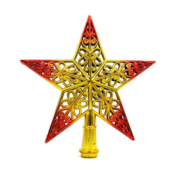 

three-dimensional hollow-out christmas tree stars and sgift tree five-pointed star decorations christmas gifts plastic five-pointed star