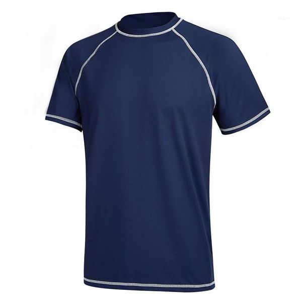 

crew neck fashion outdoor sports swimwear mens designer casual t shirt loose sunscreen short sleeve, White;black