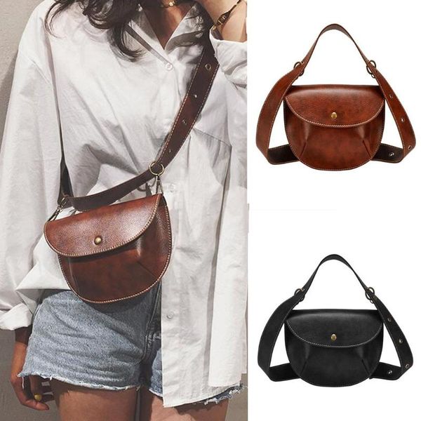 

multi-use women leather belt bag phone pouch fanny pack female waist pack fashion crossbody bags for women #40