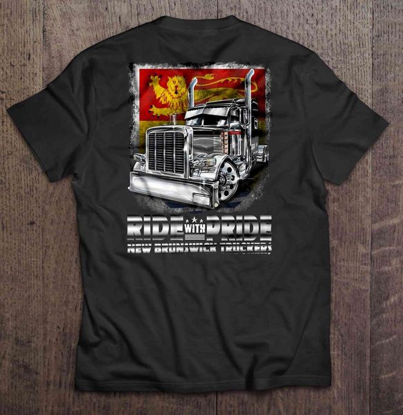 

men t shirt ride with pride new brunswick truckers women t-shirt
