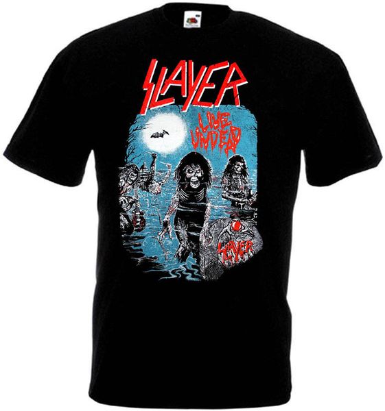 

slayer live undead v3 t shirt black trash heavy metal all sizes s-3xl 2018 new fashion t-shirt men cotton
