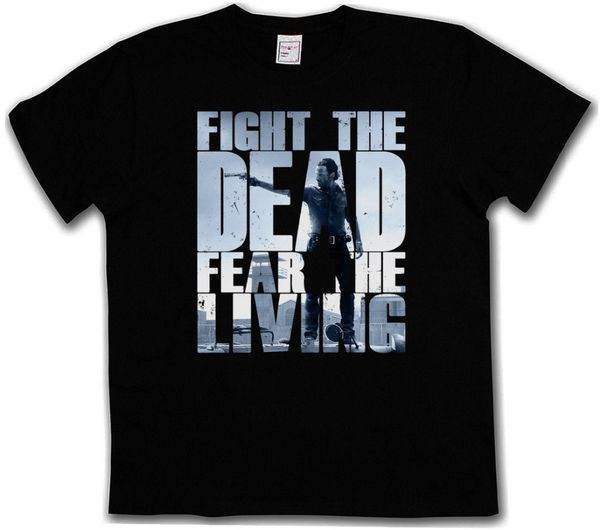 

2020 fashion fight the dead fear the living ii t-shirt - zombie the walking walkers biters d tee shirt