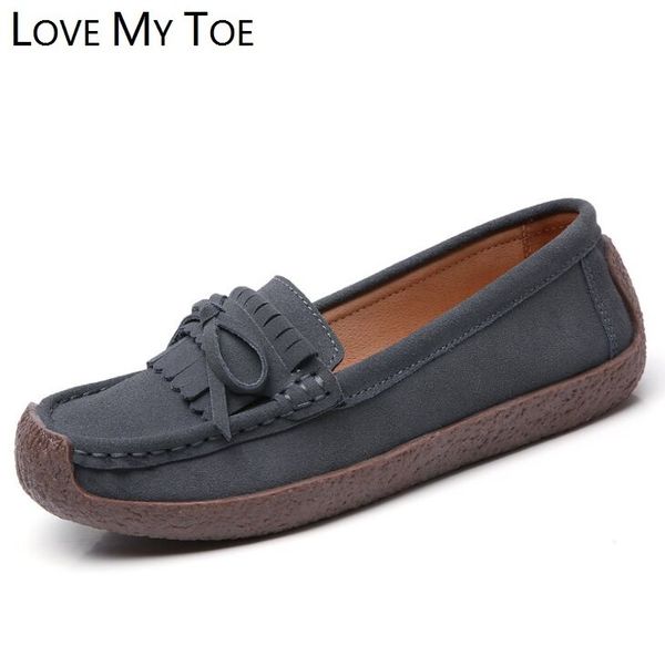 

2020 весна простой повседневный замша натуральная кожа женщины плоские туфли для женщин мокасины chaussure femme дамы тренеров zapatos mujer, Black