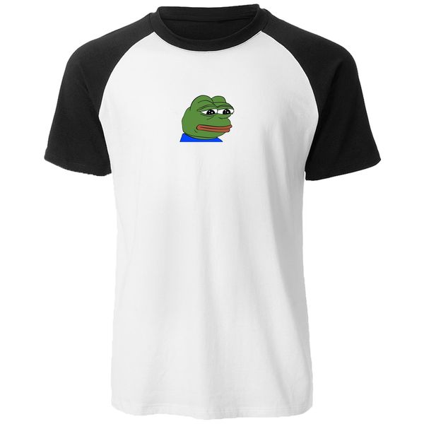 

men's raglan t shirts sad frog print t-shirts male hip hop funny summer cotton t-shirt cool streetwear tees