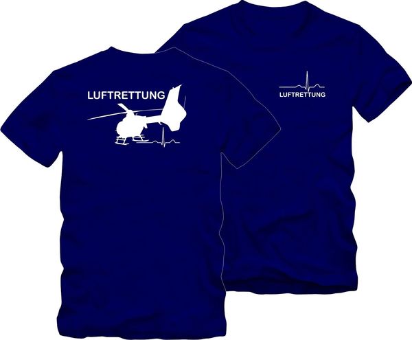 

2019 t-shirt rettungsdienst luftrettung hubschrauber gr.104 - xxl