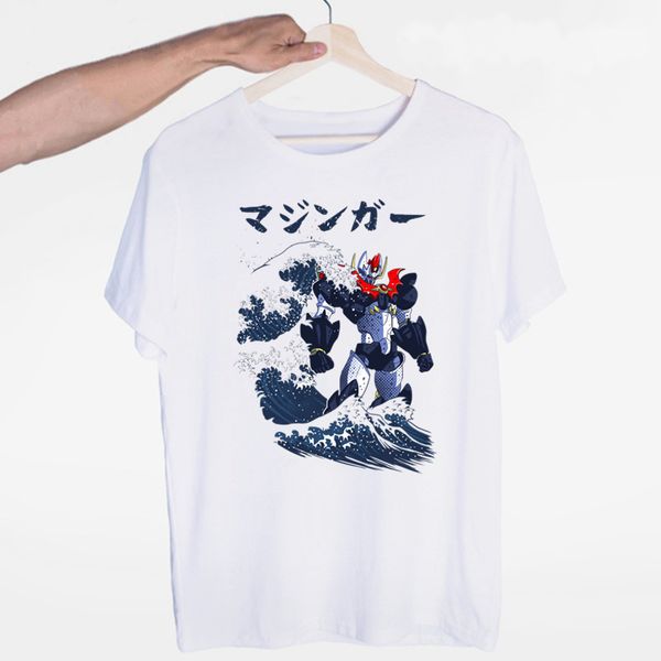 

retro mecha mazinger z anime nagai shin shougeki z t-shirt 100% cotton better sunlight normal comic tee men and women tshir