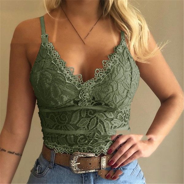 

womens floral lace patchwork vest deep v neck camis sleeveless womens summer natural color tees, White