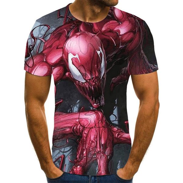 

venom sci-fi male boy clothing 3d print shirts horror comics kawaii men clothing