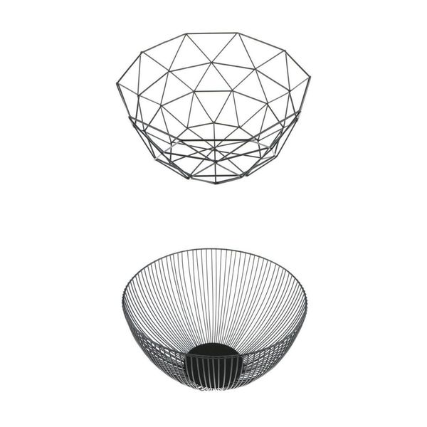 

2pcs провода корзина с фруктами bowl еды сервировки тарелки конфеты бисквит закуска лоток blk