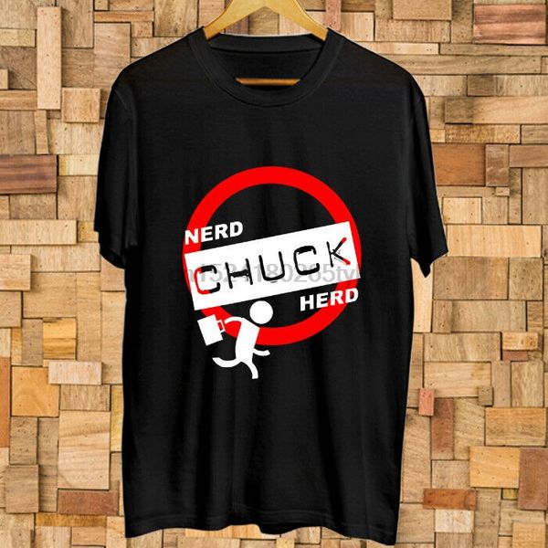 

chuck nerd herd symbol logo t-shirt size s-3xl