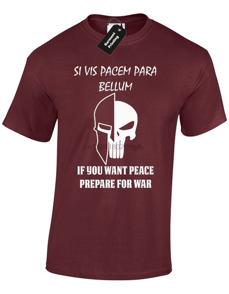 

si vis pacem latin mens t shirt gym training crossfit bodybuilder spartan
