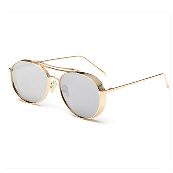 

sunglasses star polarized men and women korean reflective mirror glasses fashion designer, White;black