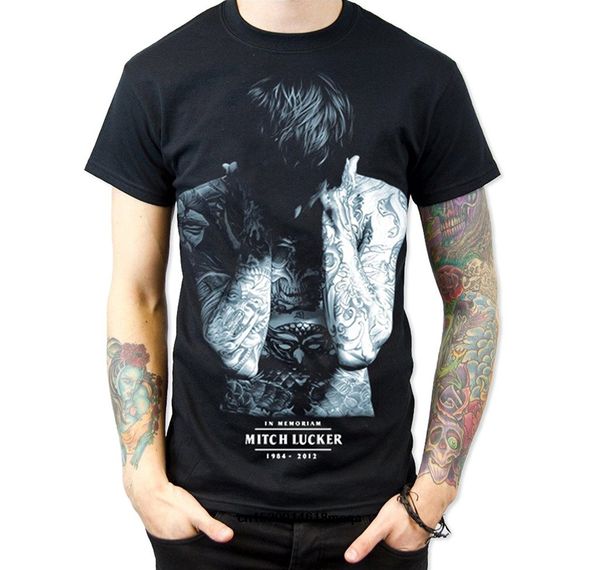 

funny t shirts suicide silence mitch lucker in memoriam men t-shirt