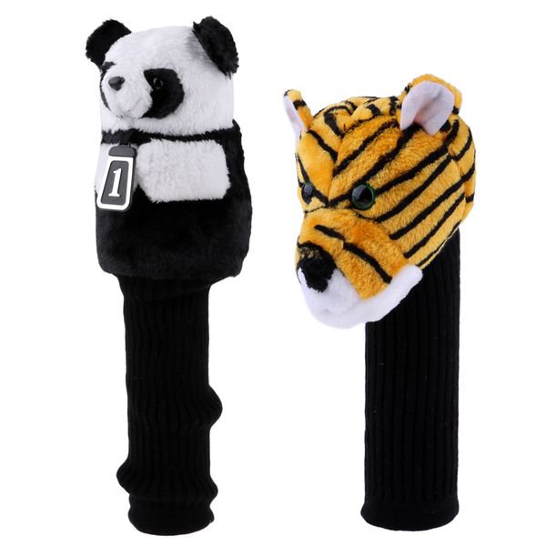 

2pcs golf driver headcover - replacement long sock club cover for 460cc head