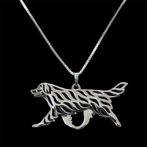 

pendant necklaces lovers alloy women's metal leonberger drop, Silver