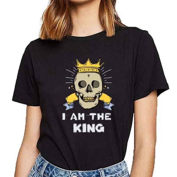 

t shirt women king and queen harajuku cotton female tshirt